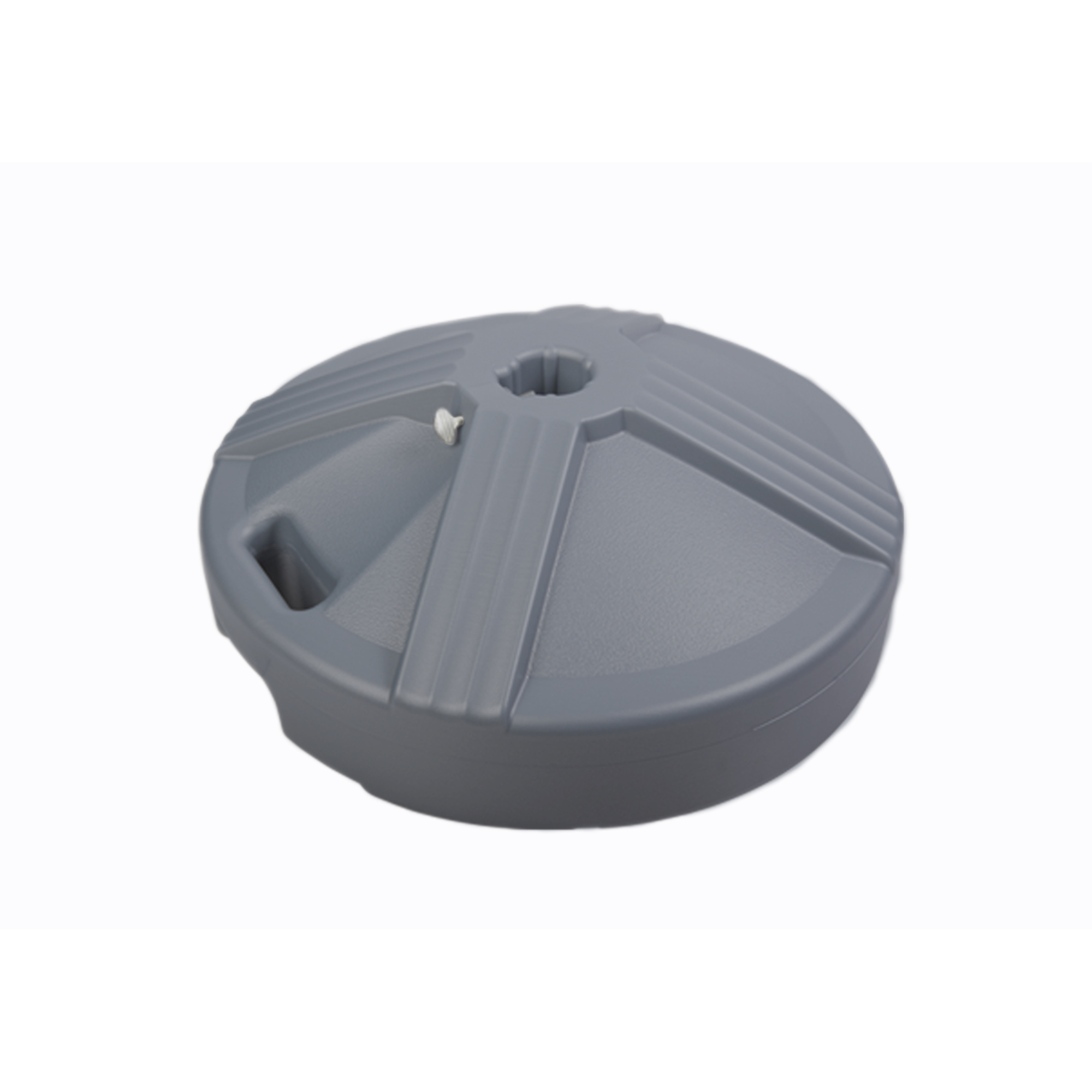 US Weight, Umbrella Base Empty (Grey), Shape Round, Model# FUB1GRYE